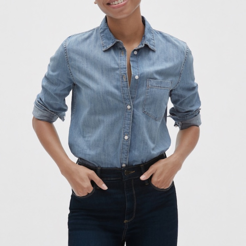 GAP denim perfect shirt - this season